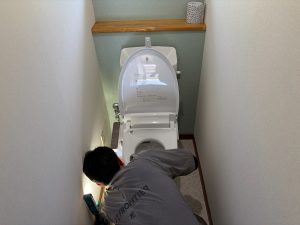 渋川市　トイレ工事〈LIXIL　アメージュZ+シャワートイレD　手洗い付き〉