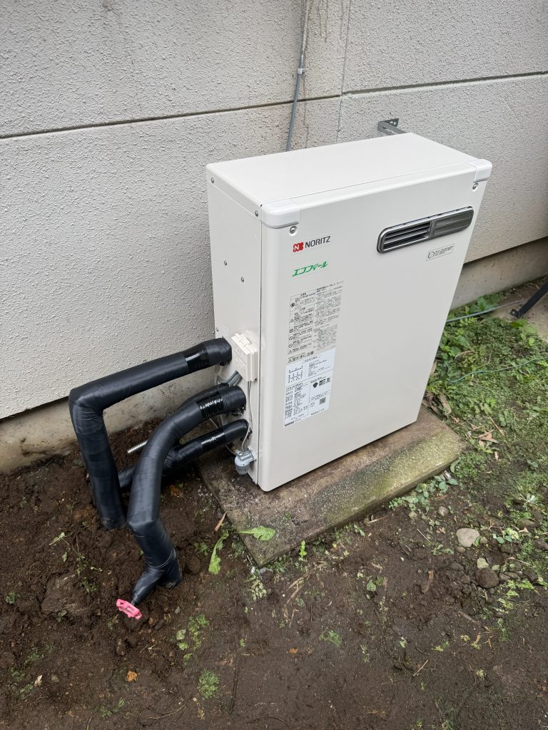 渋川市　石油給湯器工事〈ノーリツ　オート　4万キロ　OTQ-C4706SAYBL〉